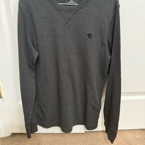 Express Gray Waffle Tee